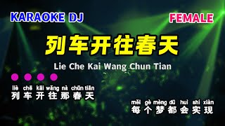 DJ版 列车开往春天 卡拉ok 伴奏🎤 Lie Che Kai Wang Chun Tian KARAOKE DJ REMIX 92KTV Female [upl. by Iruyas]