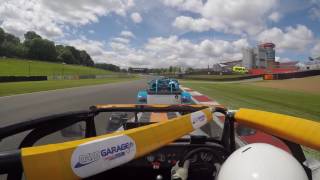 Caterham Roadsport 2017  Multiple crashes  Brands Hatch  Race 2  DNF [upl. by Atsilac654]