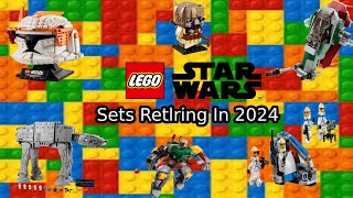 All RETIRING LEGO Star Wars Sets of 2024  lego legostarwars [upl. by Whit]