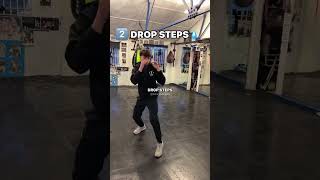 4 footwork drills🐾🥊 footwork boxing boxystraps [upl. by Eehsar]