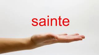 How to Pronounce sainte  American English [upl. by Merna411]