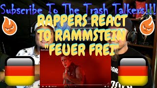 Rappers React To Rammstein quotFeuer Freiquot [upl. by Noslen819]