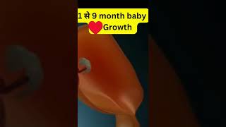 1 to 9 month baby Growth pregnancy symptoms shorfeed viralvideo trendingshorts [upl. by Kylie]