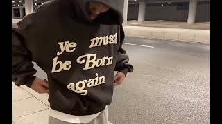 Ye Must Be Born Again Hoodie Puff lettering 3d effect is now 50 OFF [upl. by Mathi262]