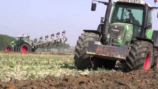 PLOUGHING 2014  FENDT 939 e 820  LEMKEN EurOpal 8 amp REGENT Saturn 600 MCX [upl. by Eenrahc]