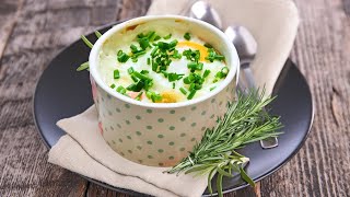 EASY BREAKFAST RECIPE TO MAKE LIKE A PRO EASY breakfast ideas Baked eggs [upl. by Eelnayr]