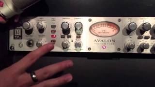 Basic Avalon 737 Setup for Vocal Input Compression [upl. by Hcnarb]