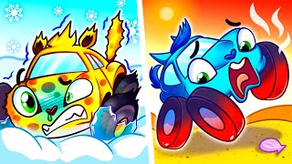 Hot 🔥 vs Cold ❄️ Winter vs Summer  Songs for Kids by Toonaland [upl. by Pietrek]