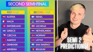 ESC 24  Semi Final 2  Predictions [upl. by Cull394]