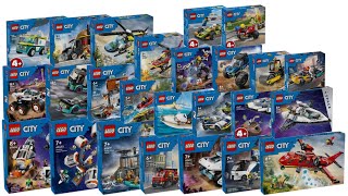 All LEGO City sets January 2024 CompilationCollection Speed Build [upl. by Pelletier420]