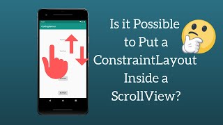 How to Make Android Constraintlayout Scrollable Using Android Scrollview [upl. by Eanerb]