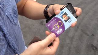 Utilisation du pass NAVIGO avec la coque de protection LabC USB 8go pour iPhone 44S [upl. by Omissam]