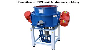 Eurotec Innovation GmbH  Rundvibrator mit pneumatischer Aushebevorrichtung RM33 AHZ [upl. by Hinda315]