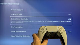 PS5 How to Disable Game Chat Audio Voice Chat Settings 2023 [upl. by Aihppa429]