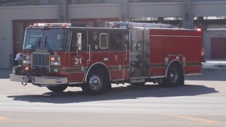 HEAVY￼ AIR HORN Streamwood fire department Engine 31 and ambulance 32 responding ￼ [upl. by Maurili]