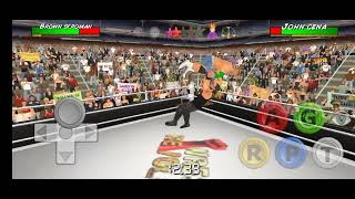 John cena vs Brown Strongman leo wrestlingempire [upl. by Swetlana]