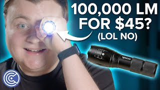 EliteTac Scam World’s Brightest Flashlight  Krazy Ken’s Tech Talk [upl. by Ahsilla]