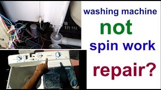 washing machine repair dryer not spinning ड्रायर स्पिन मोटर काम नहीं कर रही कैसे रिपेयर करें [upl. by Enicar]