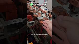 how to change line wire pitch for welded mesh machine [upl. by Eikcid]