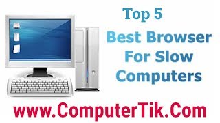 Top 5 Best Browsers For Old Slow Pcs 2020 [upl. by Eenerb]