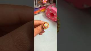 Diy Ring 💍✨️ beautycrafter ytshorts handmade shorts diycraft jewellerydiy ringcraft [upl. by Eedak]