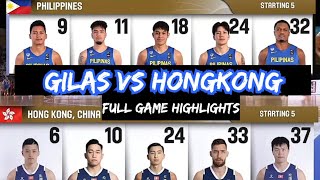 GILAS PILIPINAS VS HONGKONG FULL GAME HIGLIGHTS FIBA ASIA CUP QUALIFIERS 2025 022224 [upl. by Dael241]