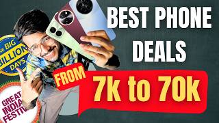 Best phones from 7k to 70k in this Flipkart and Amazon sale [upl. by Osnofedli]