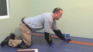 How to Install Laminate Flooring TapEnd Joint Including Moisture Barrier  LL Flooring [upl. by Tillie]