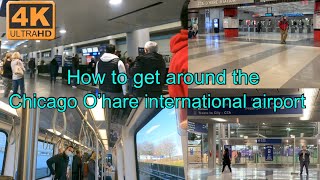 How to get around at the Chicago O’hare international Airport  part 1 ohareairport ohare [upl. by Zuliram933]