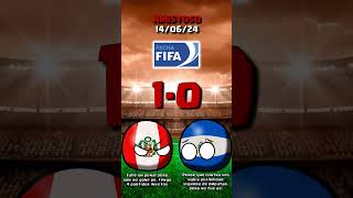 PERÚ vs EL SALVADOR  AMISTOSO COUNTRYBALL [upl. by Eladnor]