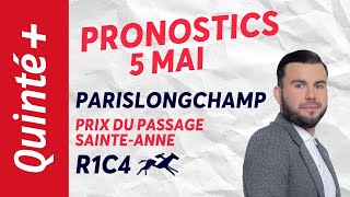 PRONOSTICS QUINTÉ 5 MAI 2024 À PARISLONGCHAMP R1C4  Faites le papier avec Maxime Bourrat [upl. by Pacien885]