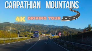 4K Roads of Carpathian mountains 1 HRS Scenic Drive through Mountain Scenery [upl. by Sibyls]