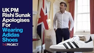 UK PM Rishi Sunak Apologises For Wearing Adidas Shoes [upl. by Michell]