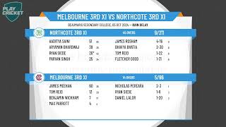 Melbourne 3rd XI v Northcote 3rd XI [upl. by Naejamron106]