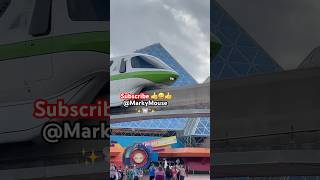 Red Yellow Green Black Train Monorail monorail fun ride markymouse funny shorts [upl. by Phylys410]