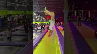 Backflip fails Trampoline park fails [upl. by Lleinad609]