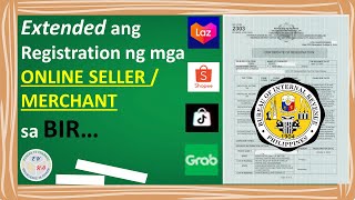 EXTENDED Registration of ONLINE SELLERMERCHANT at BIR How to register your online business at BIR [upl. by Natsirc952]