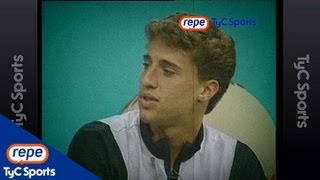 Entrevista con Hernán Crespo en Fuera de Juego 1995 [upl. by Mariska]