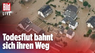 🔴22 HochwasserKatastrophe Deutschland mindestens 58 Tote in NRW amp RheinlandPfalz  BILD Live [upl. by Ume219]