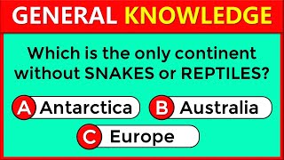 General Knowledge Quiz  Can You Answer All 30 Questions Correctlychallenge 121 [upl. by Ruella]