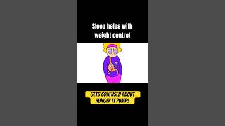 How sleep helps with weight control sleepmatters weightloss [upl. by Halas]