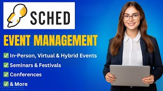 Sched Event Management Software Demo Elevate Your InPerson Hybrid or Virtual Event [upl. by Krm]