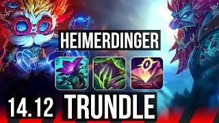 HEIMERDINGER vs TRUNDLE TOP  7 solo kills Legendary 1534 500 games  EUW Master  1412 [upl. by Grete]