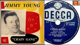 JIMMY YOUNG with Bob Sharples and His Music  Chain Gang 1956 [upl. by Lahcar170]