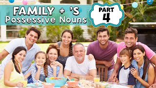 La Familia en Inglés  Parte 4 Sustantivos Posesivos  Possessive Nouns [upl. by Elleinod287]