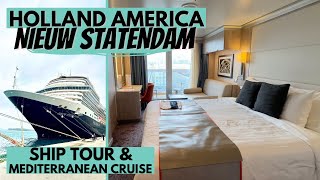 Holland America Nieuw Statendam Ship Tour amp Mediterranean Cruise Review [upl. by Ynneg]