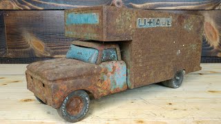 Nylint Uhaul Box Truck Restoration restore antique vintage rusty JoeDIY makeover [upl. by Olney]