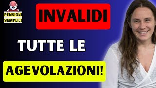 🟨 INVALIDI ECCO TUTTE LE AGEVOLAZIONI❗️ VEDIAMOLE INSIEME❗️ [upl. by Mik]