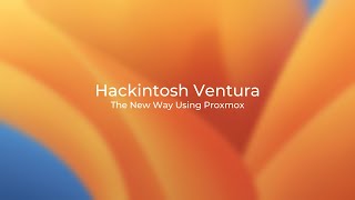 OLD Hackintosh Ventura The New Way Using Proxmox [upl. by Ailehc138]