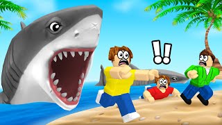 We Got ATTACKED By A GREAT WHITE SHARK In Roblox [upl. by Marelda]